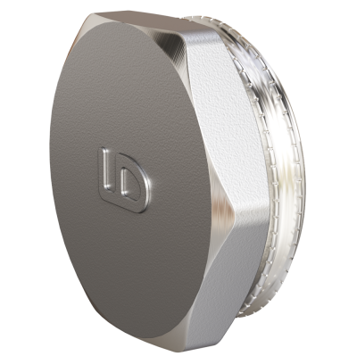 Пробка (в трубу) LD Pride DN15 (1/2") НР латунь никель