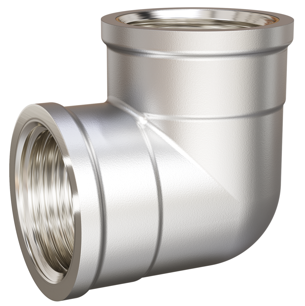 Угол 90 гр LD Pride DN40 (1 1/2") ВР/ВР латунь никель