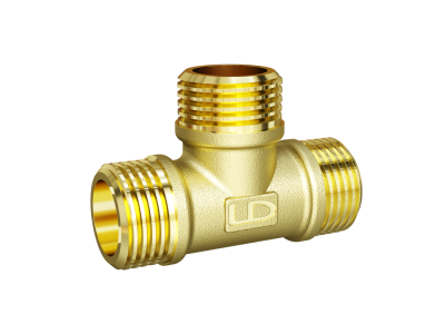 Тройник LD Pride DN15 (1/2") НР/НР/НР латунь с биркой