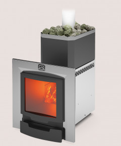 Печь для бани Теплодар Русь-12 ЛНЗП Профи Панорама (1.1)