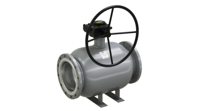 Кран шаровый LD КШЦФР из стали 20 Ду200 Ру1,6МПа полнопроходной с редуктором