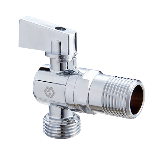 Кран сантехнический угловой 1/2" х 1/2" нар.-нар.