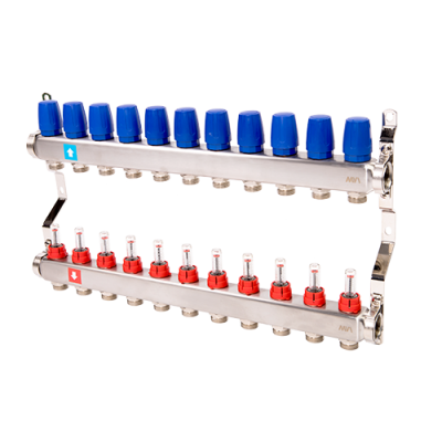 Коллектор с расходомерами, 11 выхода