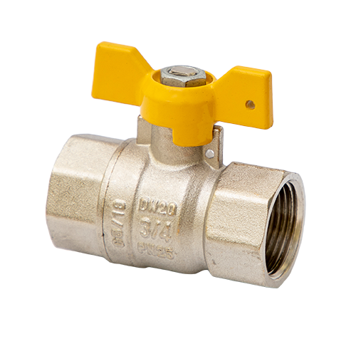 Кран Газовый MVI 3/4"внутренняя-внутренняя, бабочка