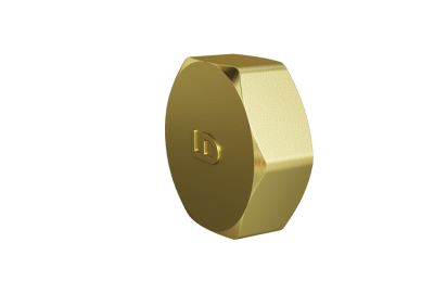 Заглушка LD Pride (на трубу) DN20 (3/4") ВР латунь с биркой