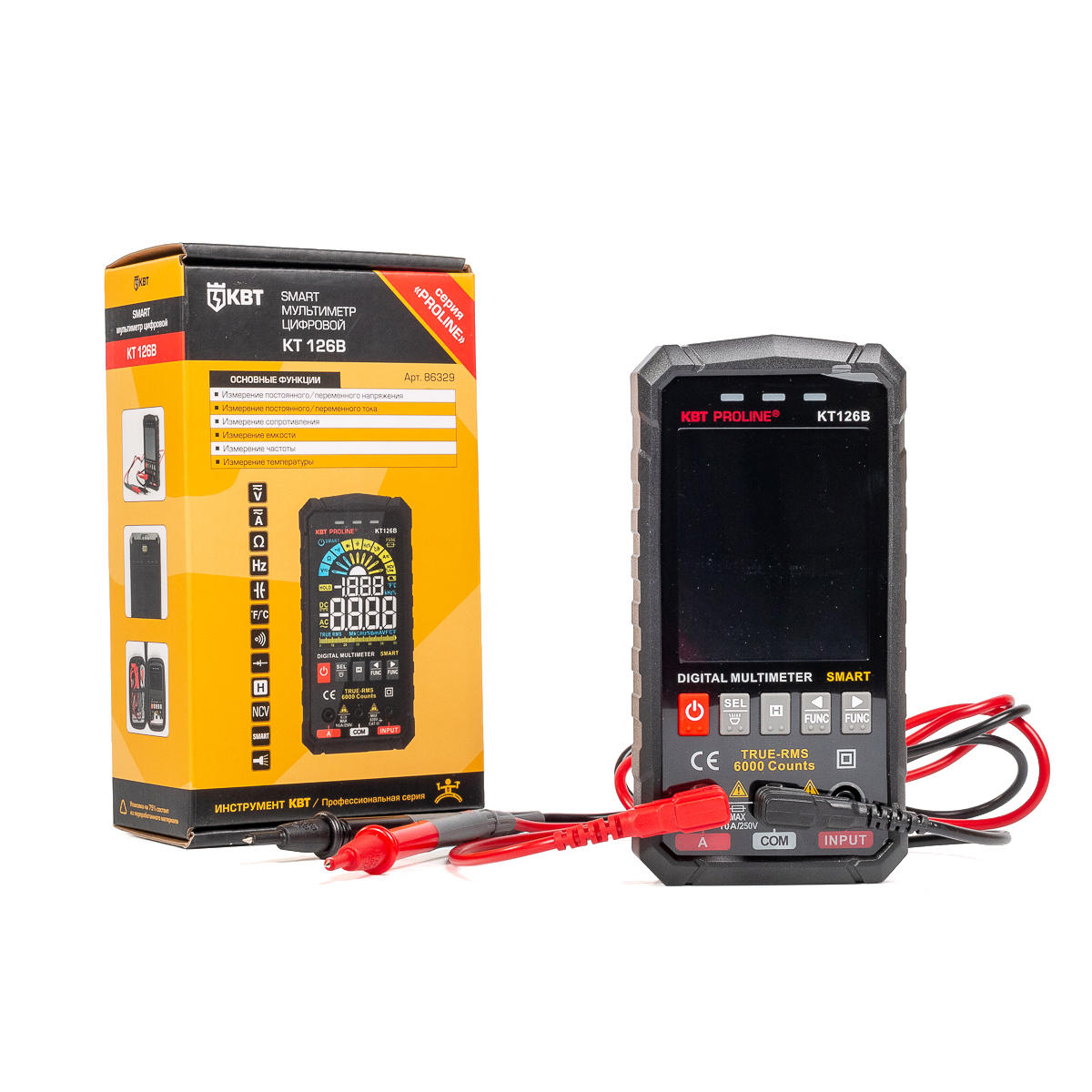 Мультиметр цифровой KT 126В серия PROLINE