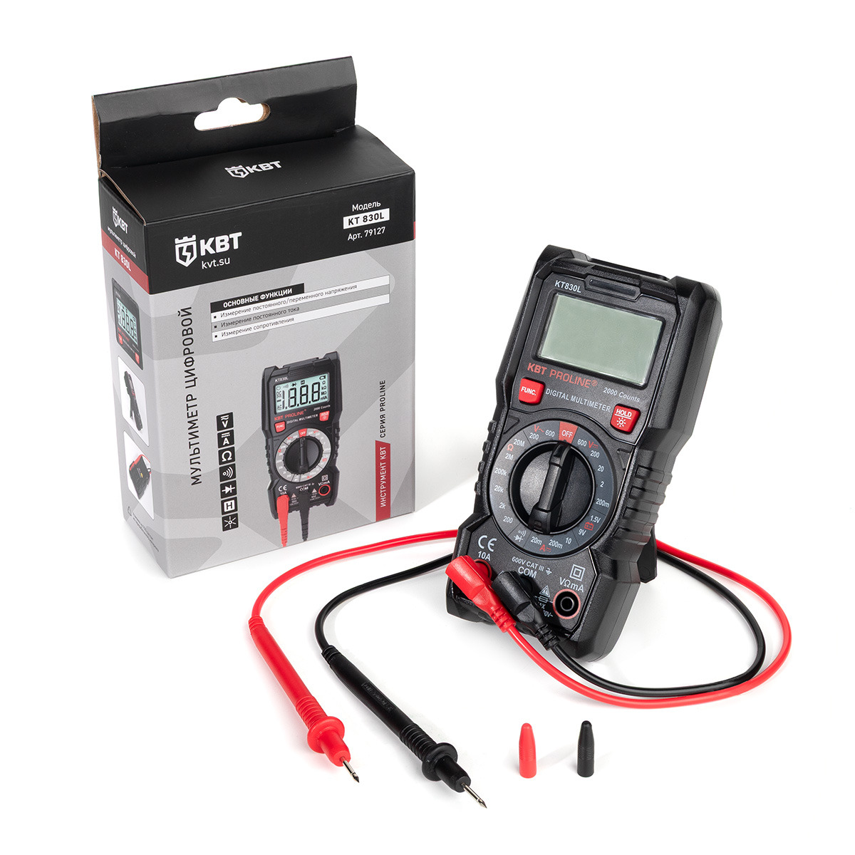 Мультиметр цифровой KT 830L серия PROLINE