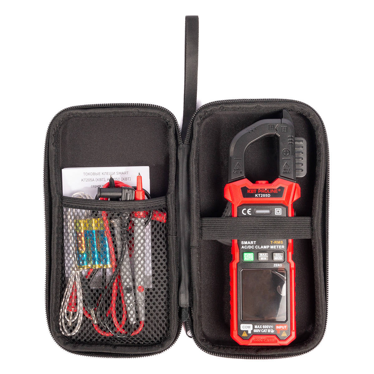 Токовые клещи цифровые КТ 205D серия PROLINE Токовые клещи цифровые КТ 205D серия PROLINE