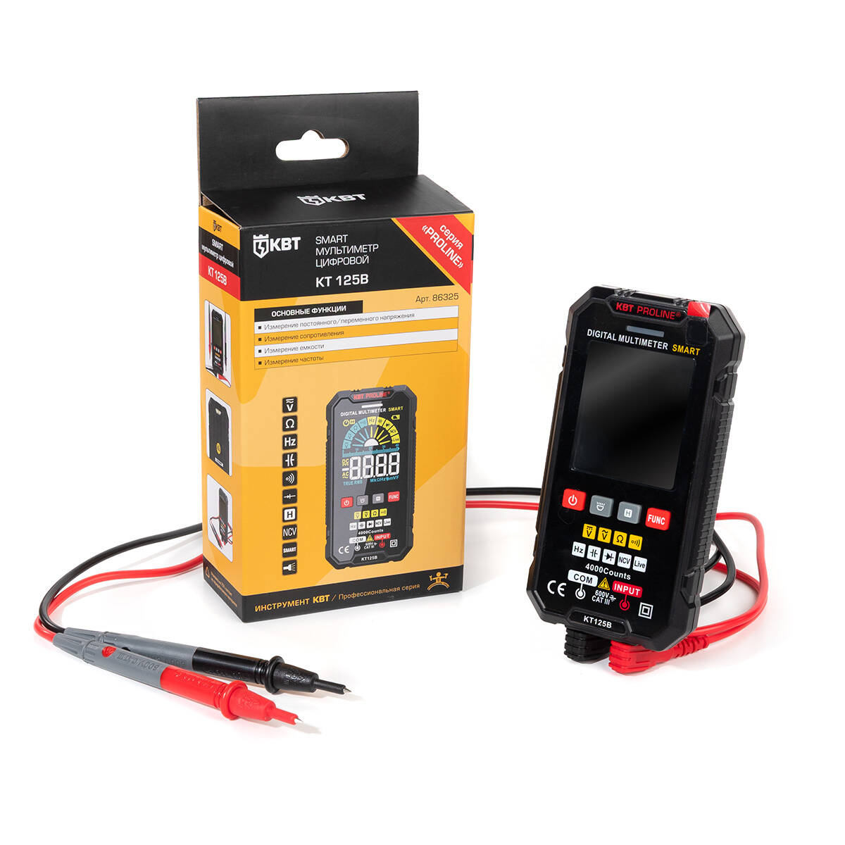 Мультиметр цифровой KT 125В серия PROLINE