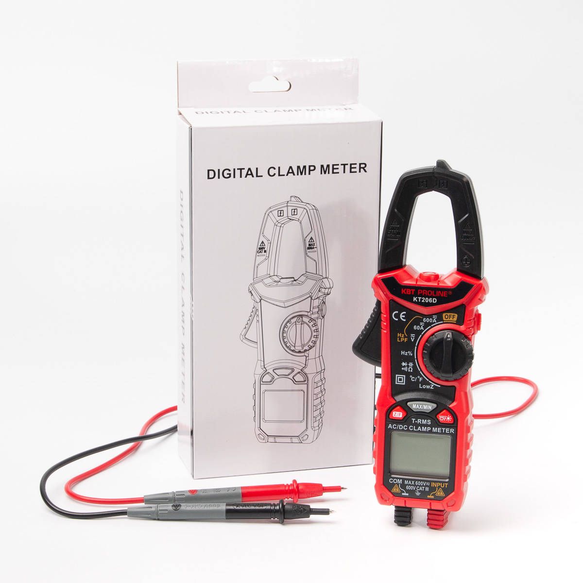 Токовые клещи цифровые КТ 206D серия PROLINE Токовые клещи цифровые КТ 206D серия PROLINE