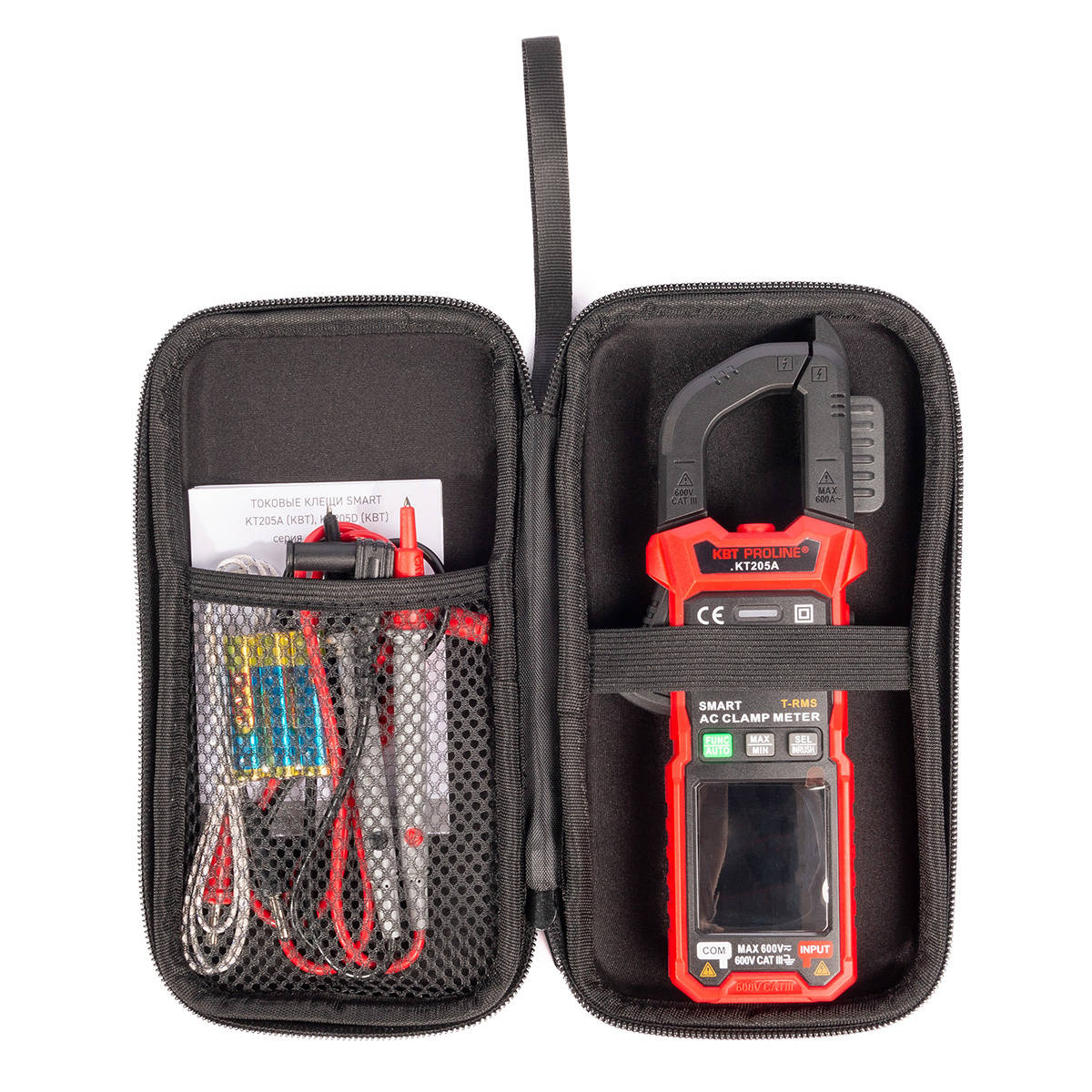 Токовые клещи цифровые КТ 205А серия PROLINE