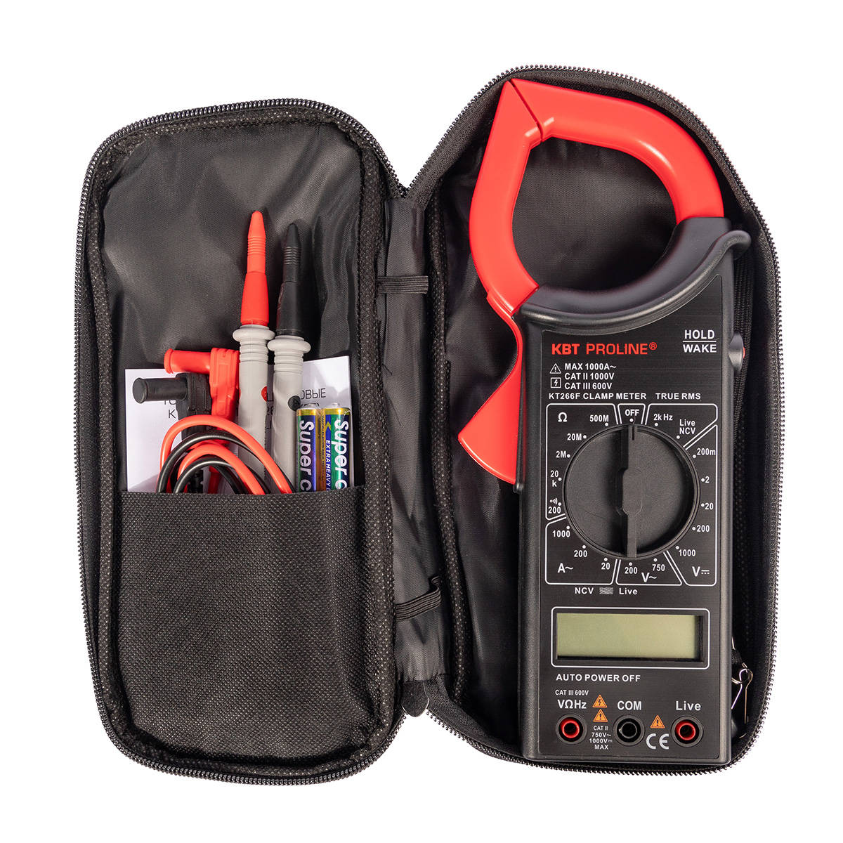Токовые клещи цифровые KT 266F серия PROLINE