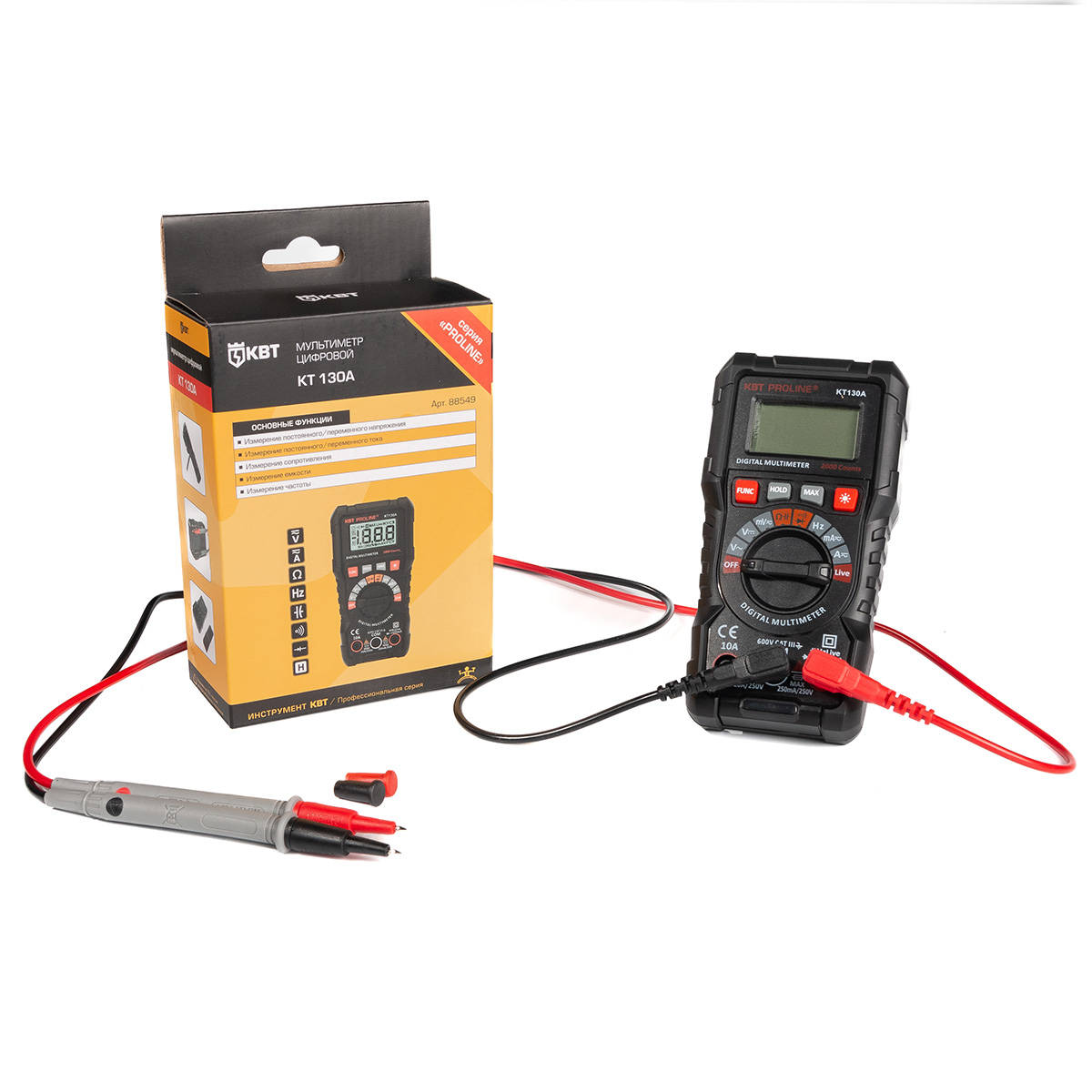 Мультиметр цифровой KT 130A серия PROLINE