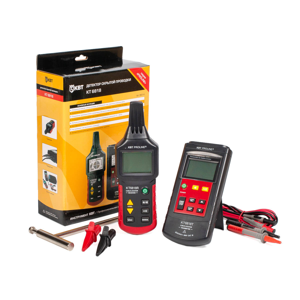 Детектор скрытой проводки KT 6818 серия PROLINE