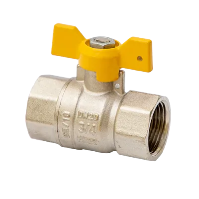 Кран Газовый MVI 3/4"внутренняя-внутренняя, бабочка