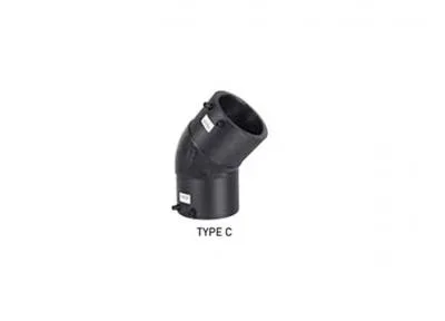 Отвод 45 электросварной вода / газ C Tega PE 100 ID 140 SDR11