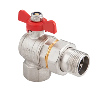 Кран-американка угловой MVI 1/2" вн.-нар. бабочка