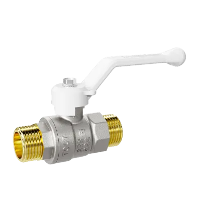 Кран шаровой латунный LD Pride 47.20.Н-Н.Р Ду 20 Ру 40 рычаг (white) с биркой