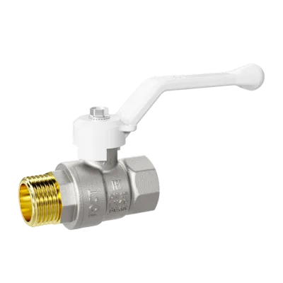 Кран шаровой латунный LD Pride 47.40.В-Н.Р Ду 40 Ру 25 рычаг (white) с биркой