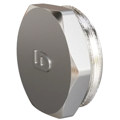Пробка (в трубу) LD Pride DN15 (1/2") НР латунь никель