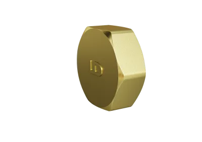 Заглушка LD Pride (на трубу) DN25 (1") ВР латунь