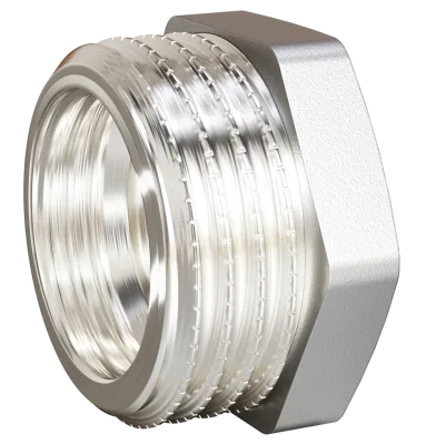 Футорка LD Pride DN50х32 (2"НР х 1 1/4" ВР) латунь никель
