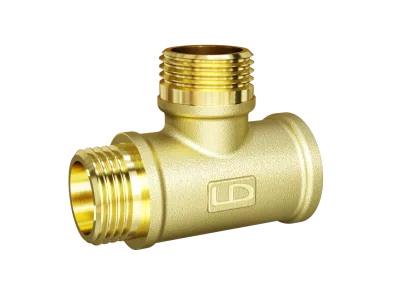 Тройник LD Pride DN15 (1/2") ВР/НР/НР латунь с биркой