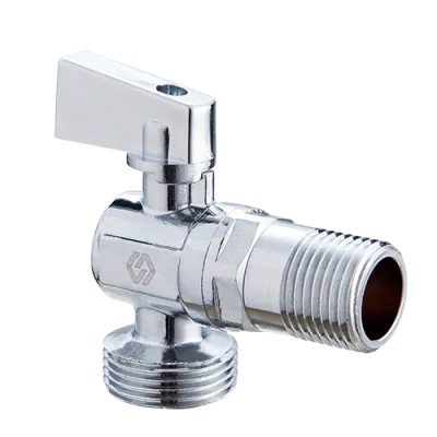 Кран сантехнический угловой 1/2" х 3/4" нар.-нар.