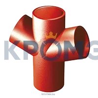 Duker 663864 Крестовина 70° SML DIN 19522 DN 100x100x100