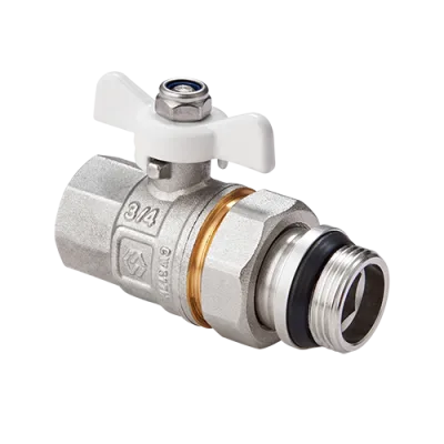 Кран-американка с кольцом 3/4" вн.-нар. бабочка