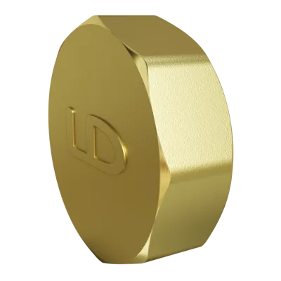 Заглушка LD Pride (на трубу) DN32 (1 1/4") ВР латунь