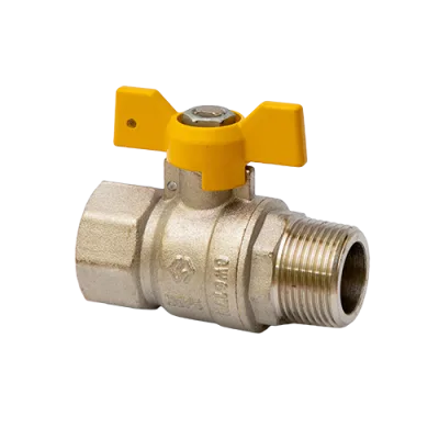 Кран Газовый MVI 3/4"внутренняя-наружная, бабочка