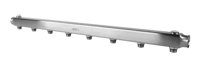 Коллектор из нержавеющей стали MVI, м\ц 100мм, 1"x1/2", 8 выходов