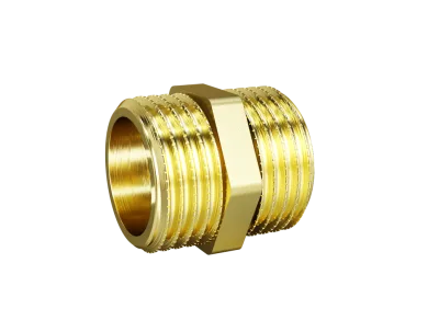 Ниппель прямой LD Pride DN50 (2") НР/НР латунь с биркой