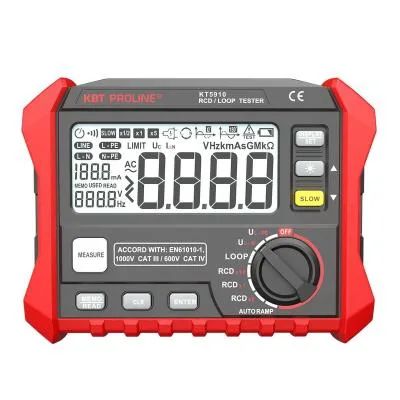 Тестер параметров УЗО и петли фаза-ноль цифровой KT 5910 серия PROLINE