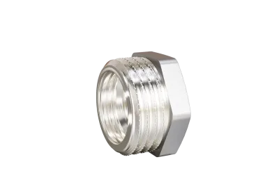 Футорка LD Pride DN20х15 (3/4"НР х 1/2" ВР) латунь никель с биркой