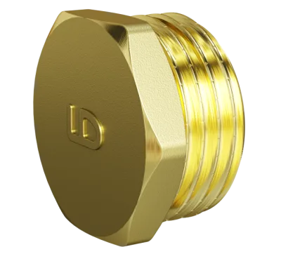 Пробка (в трубу) LD Pride DN25 (1") НР латунь
