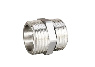 Ниппель прямой LD Pride DN20 (3/4") НР/НР латунь никель