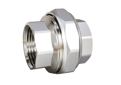 Муфта разъемная (американка) DN25 (1") ВР/ВР латунь никель