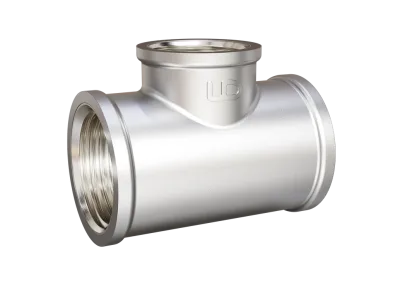 Тройник LD Pride DN15 (1/2") ВР/ВР/ВР латунь никель с биркой и хомутом
